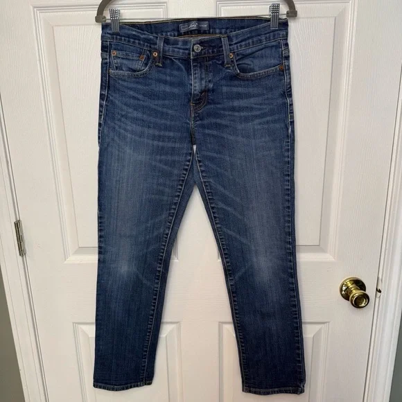 Levi’s Boyfriend Straight Leg Jean Denim Womens Size 5 Medium Wash GUC - Picture 1 of 7